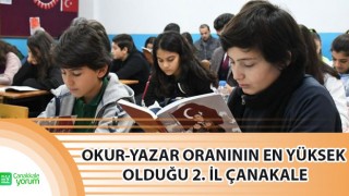 Türkiye’de okur-yazar oranının en yüksek olduğu 2. il Çanakkale