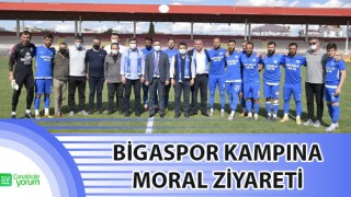 Bigaspor kampına moral ziyareti