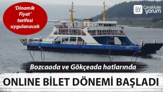 Bozcaada ve Gökçeada Hattı’nda Online Bilet dönemi başladı