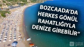 Bozcaadalı işletmecilerden 'denizlerimiz temiz' mesajı