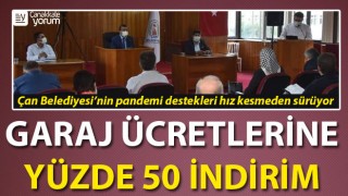 Çan Belediyesi’nden garaj ücretlerine yüzde 50 indirim