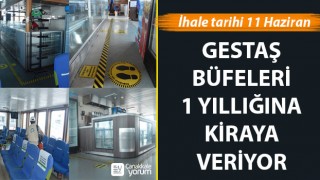 Gestaş, büfeleri 1 yıllığına kiraya veriyor