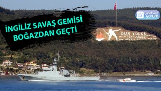 İngiliz savaş gemisi ’HMS Trent’ Çanakkale Boğazı’ndan geçti