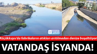 Vatandaş isyanda! Küçükkuyu'da fabrikaların atıkları arıtılmadan denize boşaltılıyor!