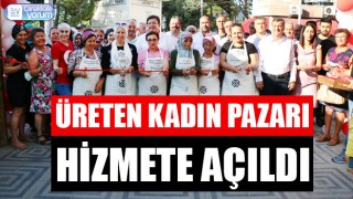 Bayramiç’te ‘Üreten Kadın Pazarı’ hizmete açıldı