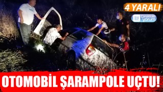 Çan’da otomobil şarampole uçtu: 4 yaralı