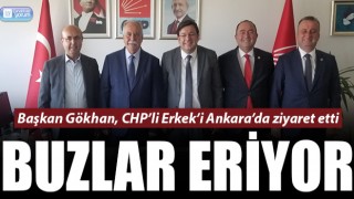 Buzlar eriyor: Başkan Gökhan’dan, CHP’li Erkek’e ziyaret