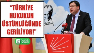 CHP’li Erkek: “Türkiye, hukukun üstünlüğünde geriliyor!”