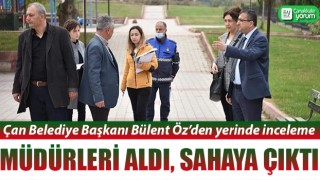 Başkan Öz’den yerinde inceleme