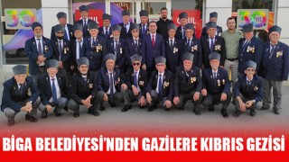 Biga Belediyesi’nden gazilere Kıbrıs gezisi