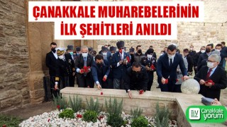 Çanakkale Muharebelerinin ilk şehitleri anıldı