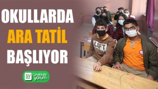 Okullarda ara tatil başlıyor