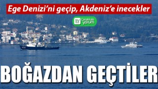 Rus savaş gemileri Çanakkale Boğazı’ndan geçti