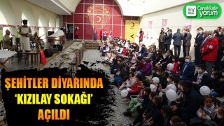 Şehitler diyarında ‘Kızılay Sokağı’ açıldı