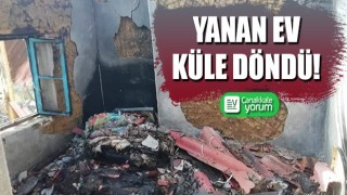 Yanan ev küle döndü!