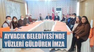 Ayvacık Belediyesinde yüzleri güldüren imza