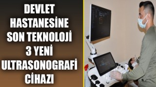 Devlet hastanesine son teknoloji 3 yeni ultrasonografi cihazı