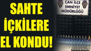 Sahte içkilere el kondu!