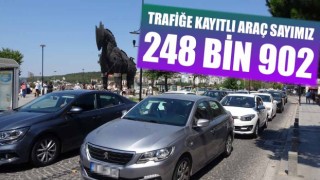 Çanakkale’de trafiğe kayıtlı araç sayısı 248 bin 902 oldu