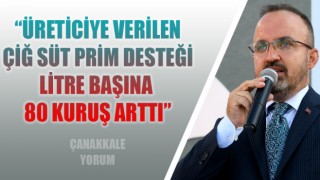 Bülent Turan: “Üreticiye verilen çiğ süt prim desteği litre başına 80 kuruş arttı”