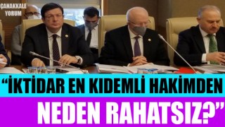 CHP’li Erkek: “İktidar en kıdemli hakimden neden rahatsız?”