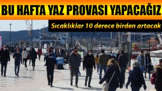 Hava sıcaklıkları 10 derece birden artacak