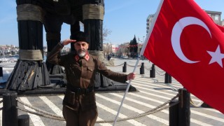 Şehitler için 508 bin adım atarak Çanakkale’ye geldi