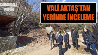 Vali Aktaş, Assos’taki çalışmaları yerinde inceledi