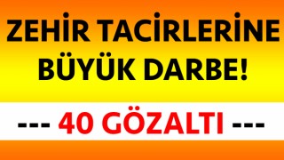 Çanakkale merkezli uyuşturucu operasyonu: 40 gözaltı