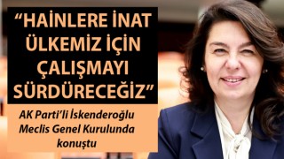 AK Parti’li İskenderoğlu: “Hainlere inat ülkemiz için çalışmayı sürdüreceğiz”