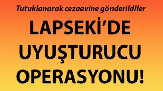 Lapseki'de uyuşturucu operasyonu: Tutuklanarak cezaevine gönderildiler