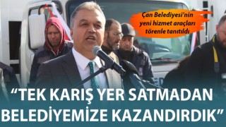 Çan Belediyesi'ne yeni 12 hizmet aracı