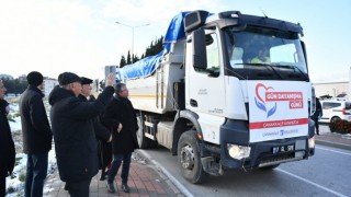 Toplanan yardım malzemeleri Çanakkale'den deprem bölgesine yola çıktı