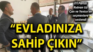 İYİ Partili Rıdvan Uz, Çan ve Yenice’de seçmenlere seslendi: “Evladınıza sahip çıkın”