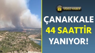 Çanakkale 44 saattir yanıyor: Havadan ve karadan müdahaleler sürüyor