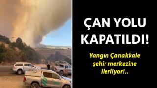 Yangın Çanakkale’ye ilerliyor: Çan yolu kapatıldı!