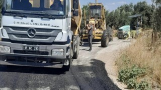 Çanakkale’de köy yolları yamalanıyor