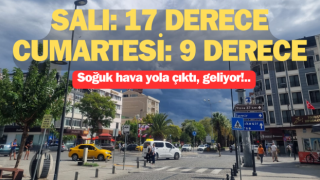 Çanakkale’de perşembeden itibaren hava soğuyacak!