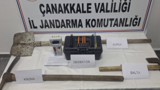 Çanakkale’de define avcılarına suçüstü!