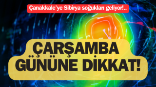 Çanakkale’ye soğuk var, kar yok!