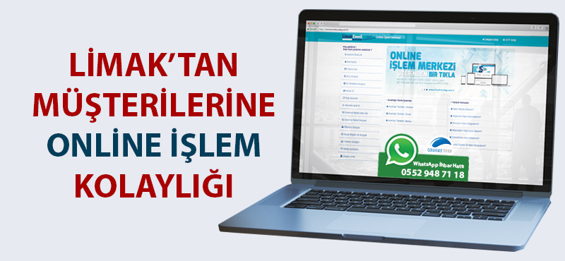 Limak'tan müşterilerine online işlem kolaylığı