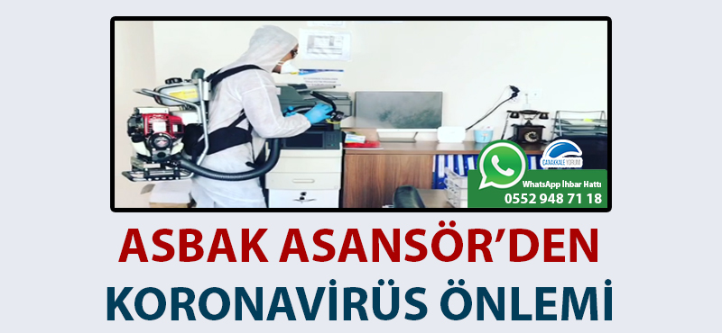 Asbak Asansör'den koronavirüs önlemi