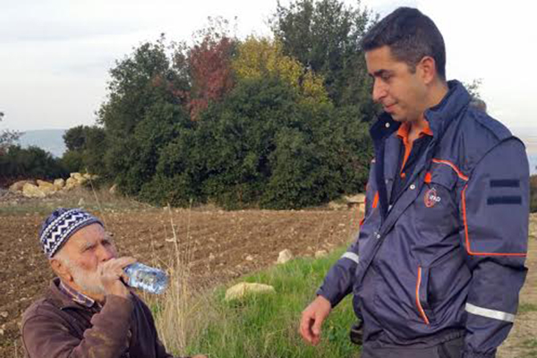 Mantar toplarken kaybolan yaşlı adamı Çanakkale AFAD buldu