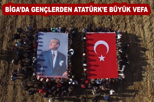 Biga'da gençler Atatürk Hatıra Ormanı oluşturdu