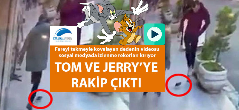 Fareyi tekmeyle kovalayan dede izlenme rekorları kırıyor