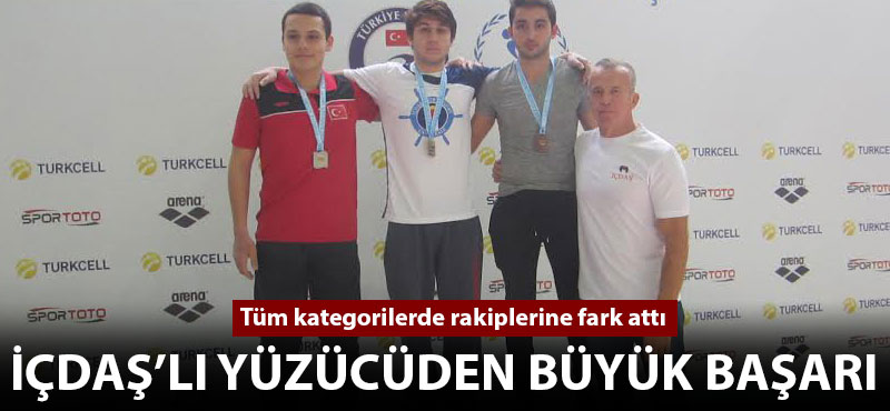 İÇDAŞ'lı yüzücüden büyük başarı