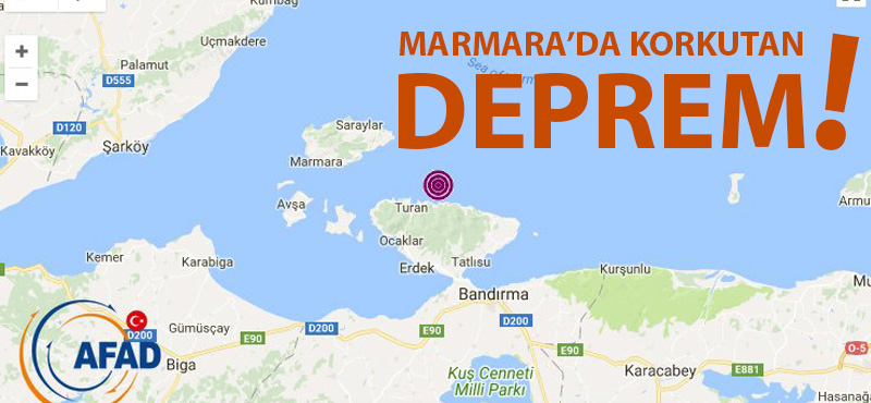 Marmara'da korkutan deprem!