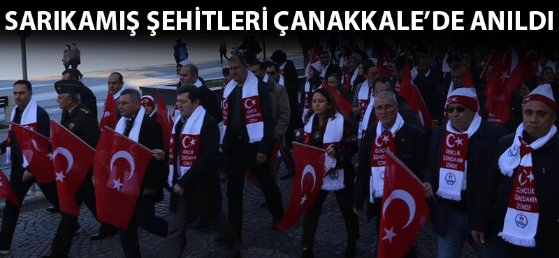 Sarıkamış şehitleri Çanakkale'de anıldı