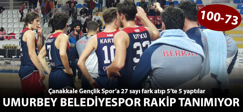 Umurbey Belediyespor rakip tanımıyor