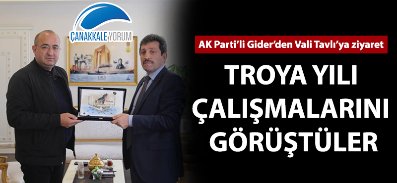 Troya Yılı çalışmalarını görüştüler